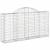 Coșuri gabion arcuite 14 buc, 200x30x100/120 cm fier galvanizat GartenMobel Dekor
