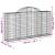 Coșuri gabion arcuite 25 buc, 200x30x100/120 cm fier galvanizat GartenMobel Dekor