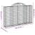 Coșuri gabion arcuite 2 buc, 200x30x120/140 cm, fier galvanizat GartenMobel Dekor