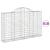 Coșuri gabion arcuite 18 buc, 200x30x120/140cm, fier galvanizat GartenMobel Dekor