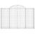 Coșuri gabion arcuite 20 buc, 200x30x120/140cm, fier galvanizat GartenMobel Dekor