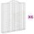 Coșuri gabion arcuite, 6 buc 200x30x220/240cm, fier galvanizat GartenMobel Dekor