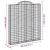 Coșuri gabion arcuite,7 buc., 200x30x220/240cm, fier galvanizat GartenMobel Dekor