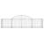 Coșuri gabion arcuite 4 buc, 200x50x40/60 cm, fier galvanizat GartenMobel Dekor