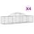 Coșuri gabion arcuite 4 buc, 200x50x40/60 cm, fier galvanizat GartenMobel Dekor