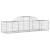 Coșuri gabion arcuite 6 buc, 200x50x40/60 cm, fier galvanizat GartenMobel Dekor