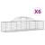 Coșuri gabion arcuite 6 buc, 200x50x40/60 cm, fier galvanizat GartenMobel Dekor