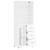 Dulap înalt, alb, 69,5x34x180 cm, lemn compozit GartenMobel Dekor