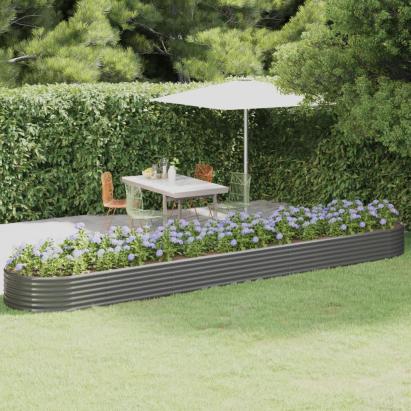 Strat înălțat grădină 507x100x36 cm oțel galvanizat GartenMobel Dekor