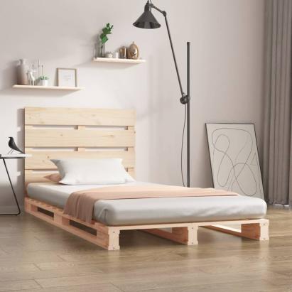 Cadru de pat Single, 90x190 cm, lemn masiv de pin GartenMobel Dekor