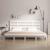 Cadru de pat fără saltea, alb, 140x190 cm, lemn masiv de pin GartenMobel Dekor