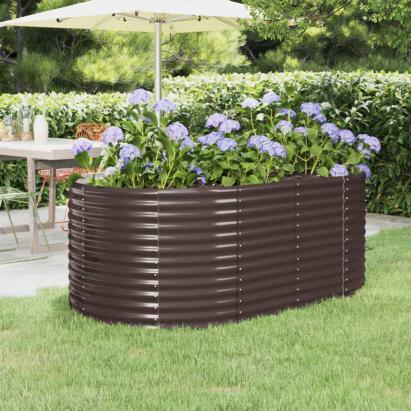 Strat înălțat grădină 175x100x68 cm oțel vopsit electrostatic GartenMobel Dekor