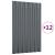 Panouri de acoperiș 12 buc. oțel galvanizat antracit 60x36 cm GartenMobel Dekor