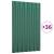 Panouri de acoperiș 36 buc. oțel galvanizat verde 60x36 cm GartenMobel Dekor