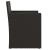 Set mobilier de exterior cu perne, 3 piese, negru, poliratan GartenMobel Dekor