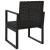 Set mobilier relaxare grădină 4 piese cu perne poliratan negru GartenMobel Dekor