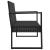 Set mobilier relaxare grădină 4 piese cu perne poliratan negru GartenMobel Dekor