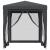 Cort de petrecere cu 4 pereți din plasă, antracit, 2x2 m, HDPE GartenMobel Dekor