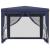 Cort de petrecere cu 4 pereți din plasă, albastru, 3x3 m, HDPE GartenMobel Dekor