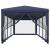 Cort de petrecere cu 8 pereți din plasă, albastru, 3x9 m, HDPE GartenMobel Dekor