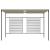 Pavilion grădină, acoperiș retractabil gri taupe 3x4x2,3 m 180 g/m² GartenMobel Dekor