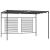 Pavilion cu acoperiș retractabil, antracit, 4x3x2,3 m, 180 g/m² GartenMobel Dekor