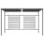 Pavilion cu acoperiș retractabil, antracit, 4x3x2,3 m, 180 g/m² GartenMobel Dekor