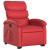Fotoliu de masaj rabatabil vertical, roșu, piele ecologică GartenMobel Dekor