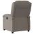 Fotoliu electric de masaj rabatabil, gri taupe, textil GartenMobel Dekor