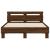 Cadru de pat cu tăblie stejar maro 120x190 cm lemn prelucrat GartenMobel Dekor
