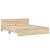 Cadru de pat cu tăblie, stejar sonoma, 200x200 cm GartenMobel Dekor
