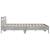 Cadru de pat cu tăblie și LED, gri beton, 160x200 cm GartenMobel Dekor