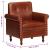 Fotoliu, maro, piele naturală GartenMobel Dekor