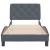 Cadru de pat fără saltea, gri închis, 80x200 cm, catifea GartenMobel Dekor