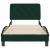 Cadru de pat fără saltea, verde închis, 80x200 cm, catifea GartenMobel Dekor