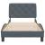 Cadru de pat fără saltea, gri închis, 90x190 cm, catifea GartenMobel Dekor