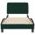 Cadru de pat fără saltea, verde închis, 90x190 cm, catifea GartenMobel Dekor