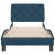 Cadru de pat fără saltea, albastru, 90x200 cm, catifea GartenMobel Dekor