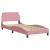 Cadru de pat fără saltea, roz, 90x200 cm, catifea GartenMobel Dekor