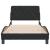 Cadru de pat fără saltea, negru, 100x200 cm, catifea GartenMobel Dekor