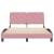 Cadru de pat fără saltea, roz, 140x190 cm, catifea GartenMobel Dekor