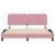 Cadru de pat fără saltea, roz, 160x200 cm, catifea GartenMobel Dekor