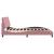 Cadru de pat fără saltea, roz, 180x200 cm, catifea GartenMobel Dekor
