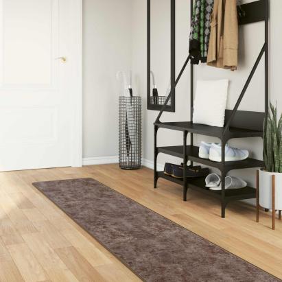 Covor Runner MARSA Gri 400 x 50 cm Poliester și PVC GartenMobel Dekor