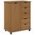 Cabinet mobil Maro miere 63,5 x 39 x 79 cm Lemn de pin masiv GartenMobel Dekor