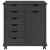 Cabinet mobil Gri 63,5 x 39 x 65,5 cm Lemn de pin masiv GartenMobel Dekor