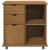 Cabinet mobil Maro miere 63,5 x 39 x 65,5 cm Lemn de pin masiv GartenMobel Dekor