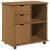 Cabinet mobil Maro miere 63,5 x 39 x 65,5 cm Lemn de pin masiv GartenMobel Dekor