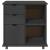 Cabinet mobil Gri 63,5 x 39 x 65,5 cm Lemn de pin masiv GartenMobel Dekor