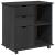 Cabinet mobil Gri 63,5 x 39 x 65,5 cm Lemn de pin masiv GartenMobel Dekor